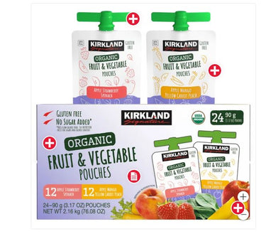 Kirkland Signature Organic Fruit & Vegetable Pouches - 1 x 2.2 Kilos